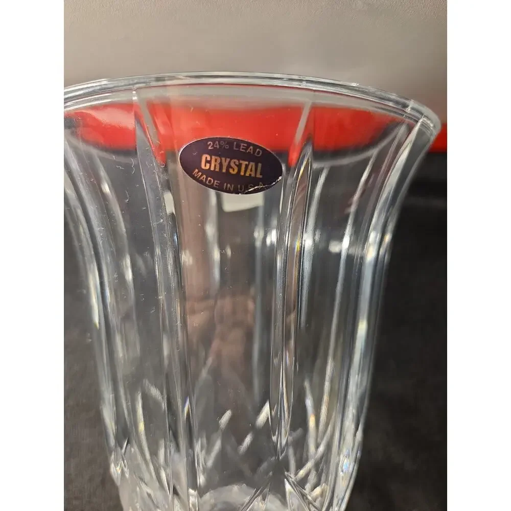 Shannon by Royal Crystal Rock - Vintage 24% Lead Crystal Hurricane Lamp & Globe